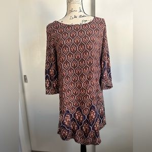 YA los angeles Mandela boho mini  tunic dress